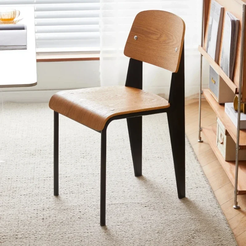 Chaise de salle à manger en bois pour cuisine, dossier confortable, siège de bureau, cadeira intérieur pour salon, meubles de maison modernes