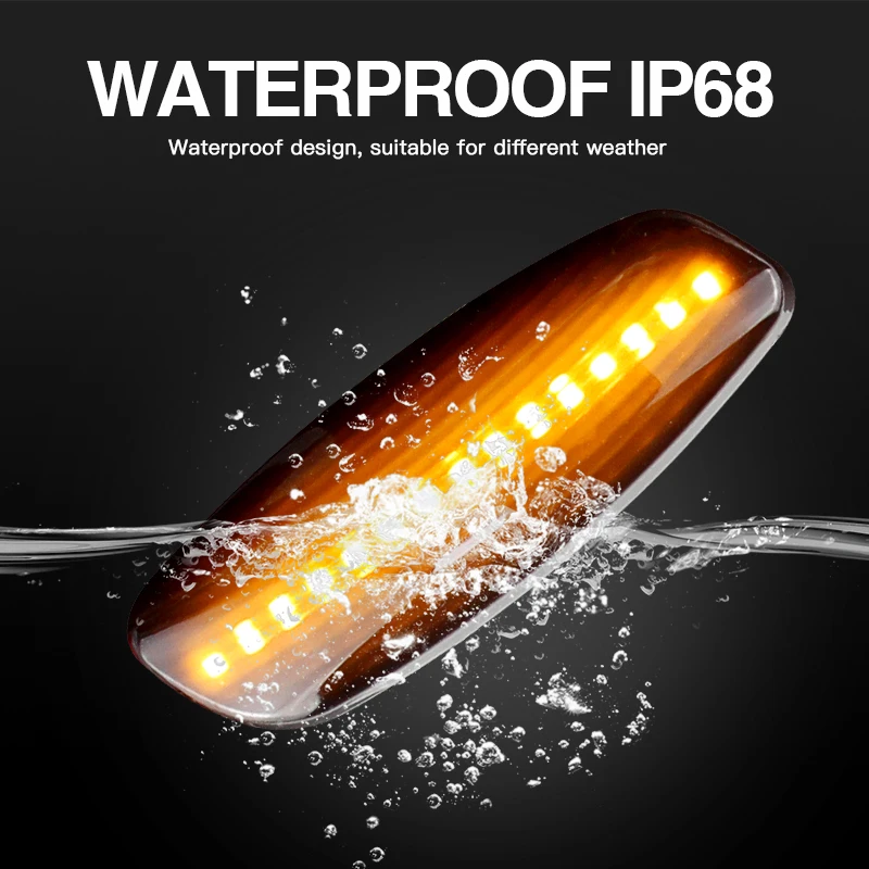 

2PCS LED Side Marker Lights Turn Signal Dynamic Car Blinker Lamp for Citroen C3 C4 (LA/LC) C4 Picasso C4 (B7) C5 (RD/TD) DS3 DS4
