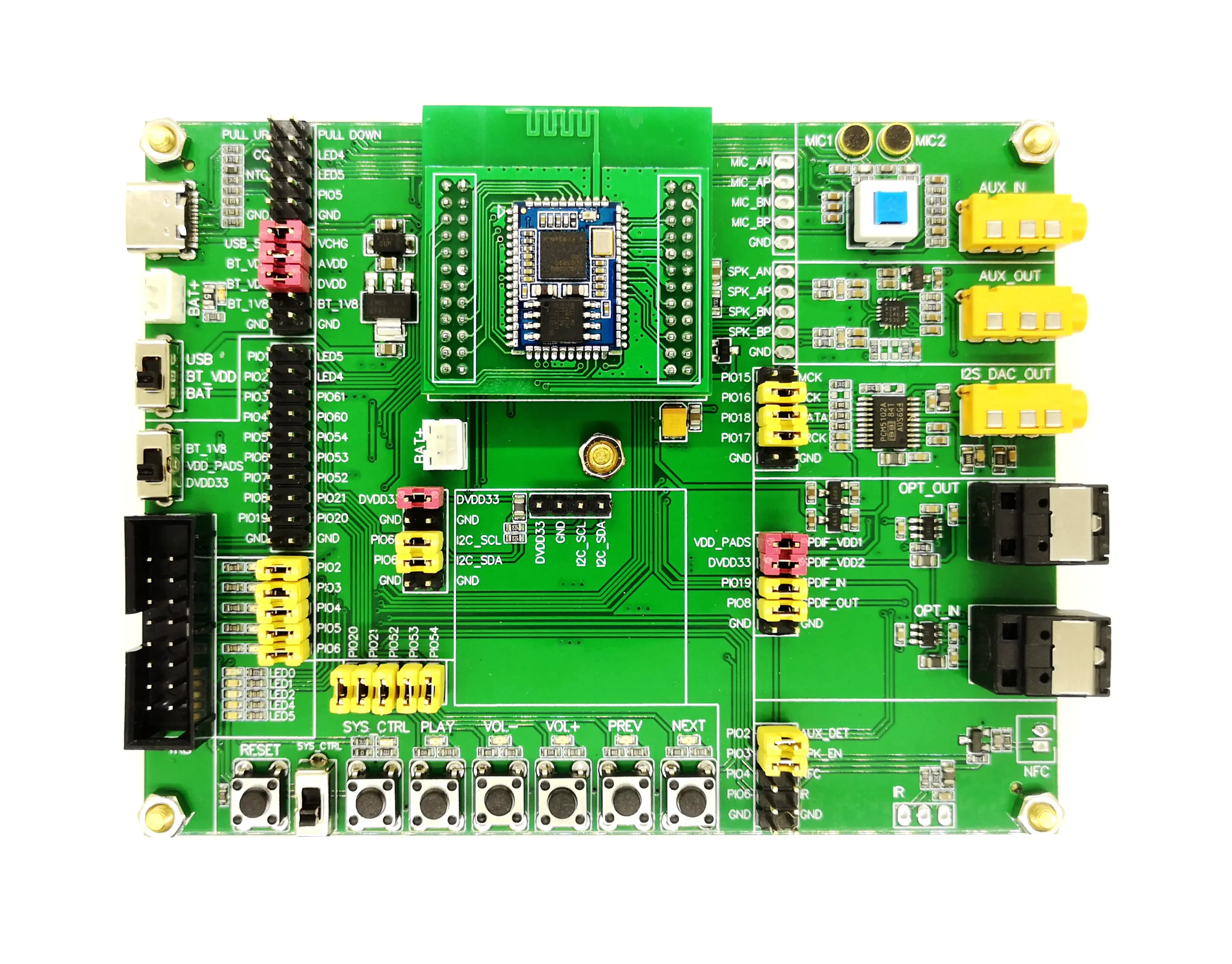 QCC3021 3024 3031 3034 5124 5125 5126 Bluetooth development board demo