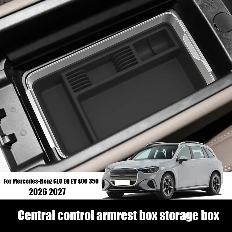 For Mercedes-Benz GLC 400 350 EQ EV X540 2026 2027 Central control armrest box storage box ABS material interior supplies