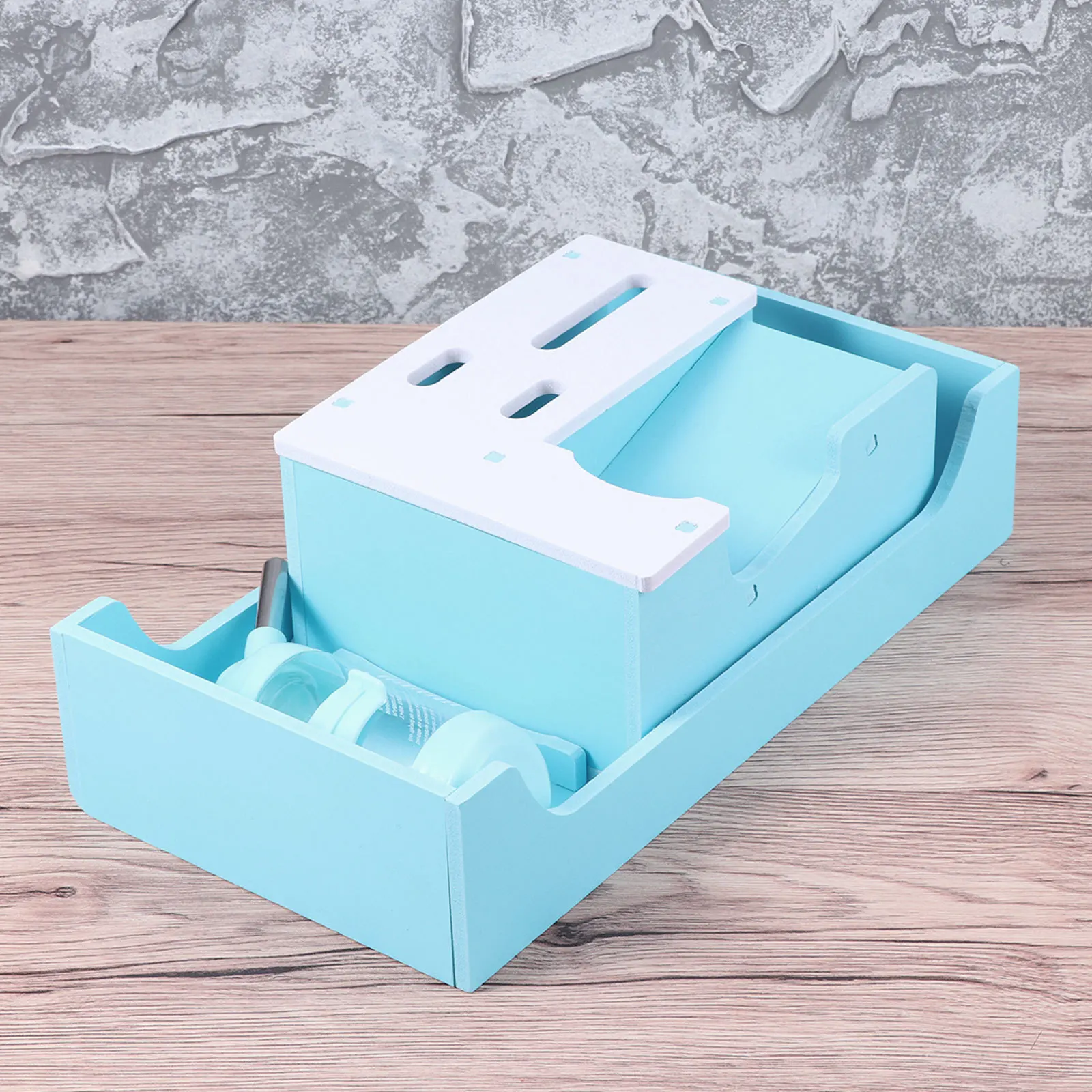 

Mini Hedgehog Food Bowl Blue Detachable Toilet Durable Premium Material Small Pet Supplies Pet Supplies Hamster Food Bowl