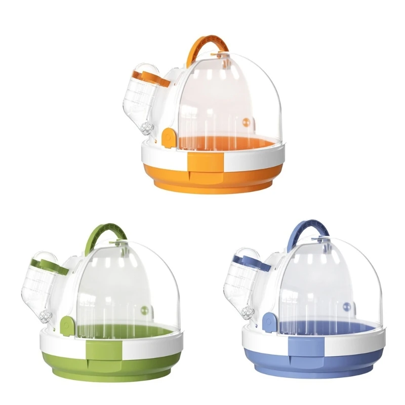 

New Parrots with Stand Bag Small Animal Case Clear Window Convenient Handle Good Ventilation