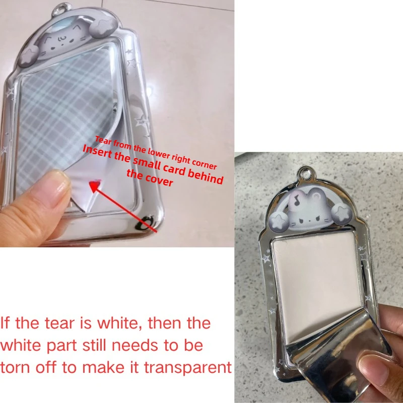 Ins Cat Fotokaarthouder Kpop Fotokaart Display Hanger Student ID-kaart Beschermhoes Kpop Supplies