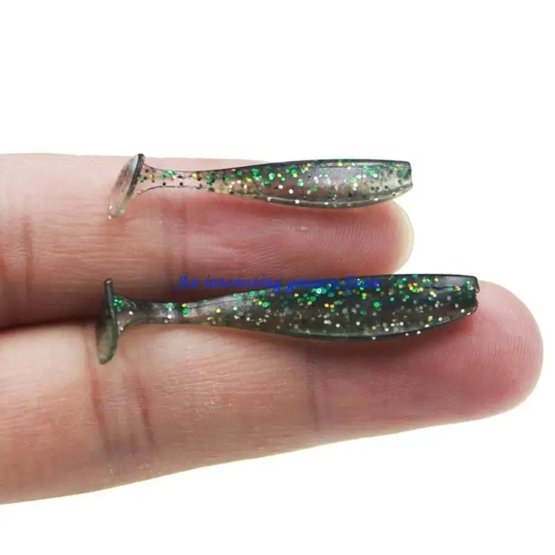 

652D 10Pcs Small Fishes Tail Swimbaits Lures Soft Fishing Lures Wobbler Artificial Swimbaits for Freshwaters and Saltwater