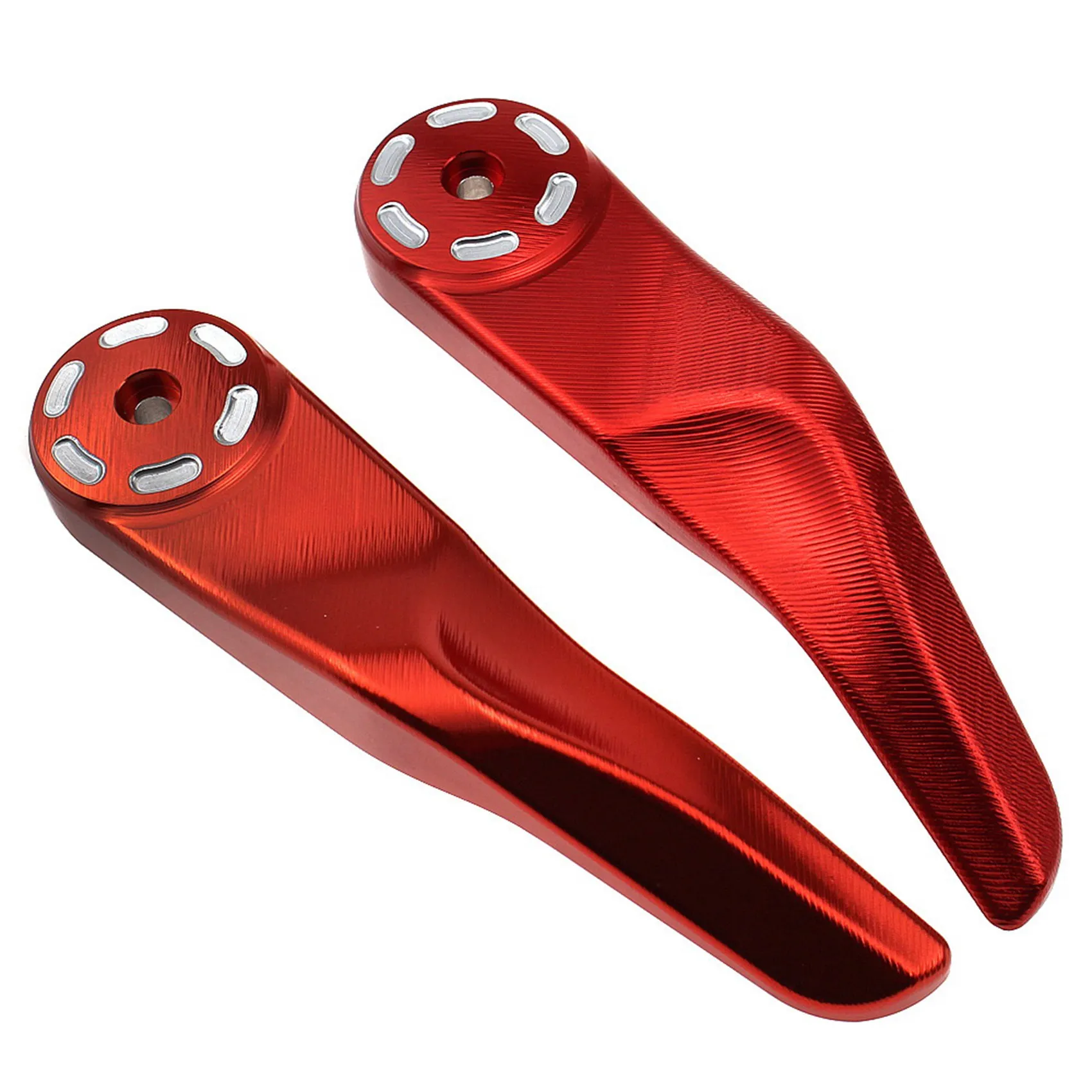 Motorcycle Handlebar Grips Guard Brake Clutch Levers Guard Protector for Ducati Hyper Speedway 821/939 MTS950,Red