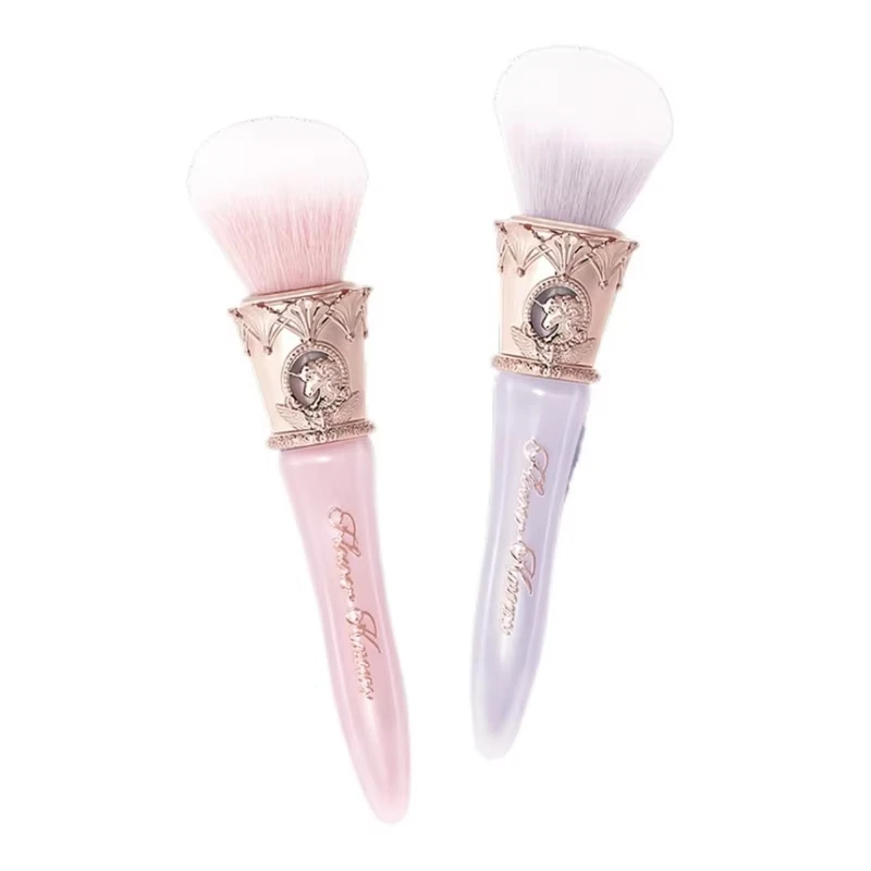 Luxury Crystal Flower Knows Blush Brush Ultra Soft Bristles Vintage Carved Handle Cosmetic Powder Makeup Beauty Brush