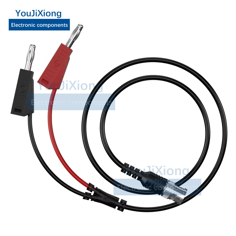 

100CM BNC Male Plug To Stackable 4MM Banana Plug Low Loss Coaxial Cable Test Lead Connector for Oscilloscopes