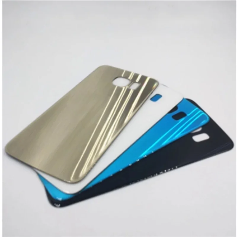 Tampa Traseira da Bateria para Samsung Galaxy S6 G920 G925 G928 S6 Edge S6+ S6 Edge Plus Porta de Vidro Traseira