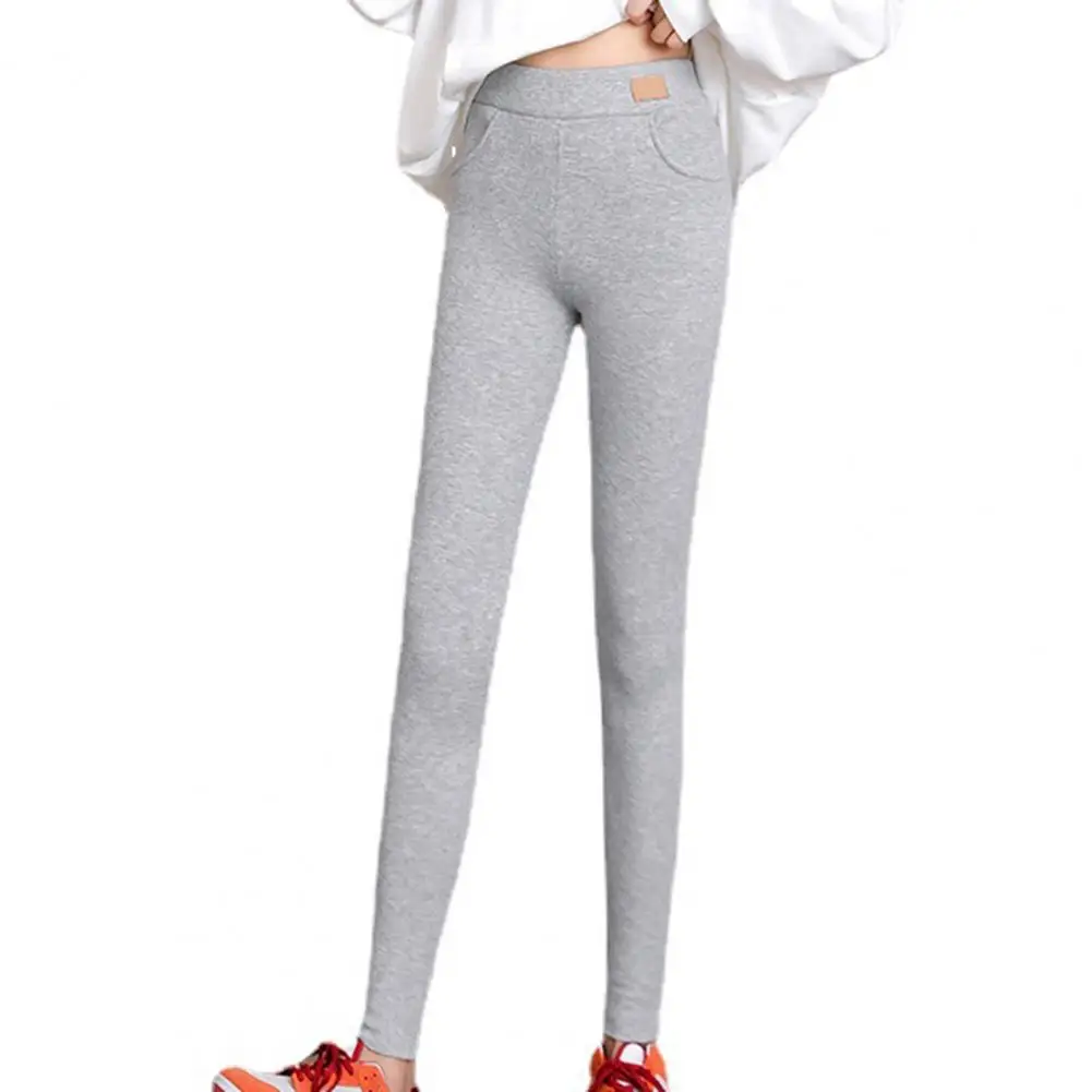 Trendy Workout Leggings  Fleece Lined Autumn Winter Women Leggings  Skinny Plush Lining Leggings