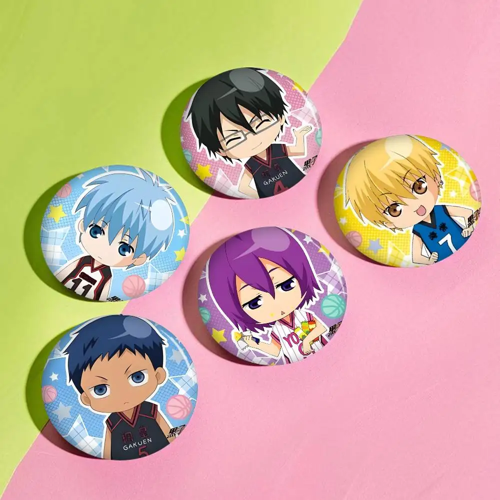 Kuroko No Basket Anime Button Pin Handmade Brooch for Clothes Cartoon Badge Backpack Decoration Jewelry Accessories