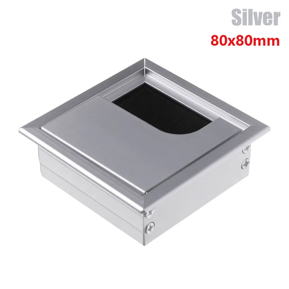 Tidy Rectangle Organizer Cable Clamp Buckle Line Line Box Computer Grommet Desk Table Cable Fastener Wire Hole Cover