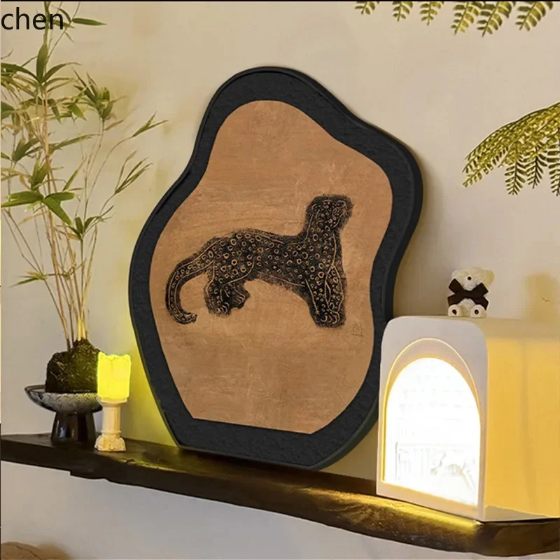 

living room decorative painting tv cabinet desktop painting high-end bedroom realistic good apartment