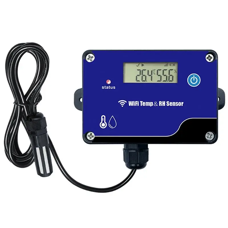 A60zwifi Temperature And Humidity Sensor Wifi Temp RH Sensor Overlimit Buzzer Alarm Wifi Transmission For Greenhouse Warehousesm