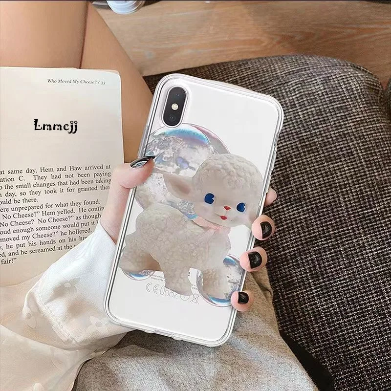 Lmmcjj Cute Lamb Phone Case For Samsung Galaxy A13 A53 S23 Ultra A14 A72 A54 A23 S22 Plus A52 S21 FE Soft Silicone Phone Cover