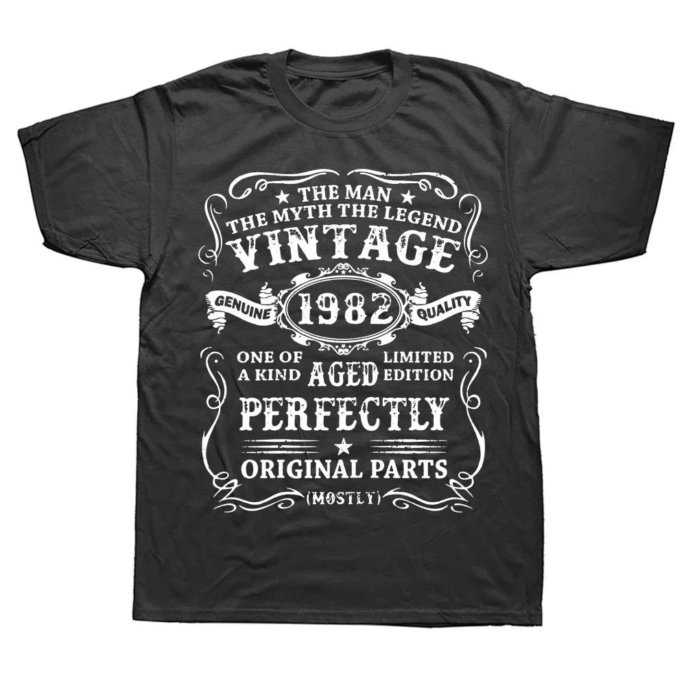 Novelty 42 Years Old Vintage 1982 Legend T Shirts Graphic Streetwear Short Sleeve Birthday Gifts Summer T-shirt Mens Clothing