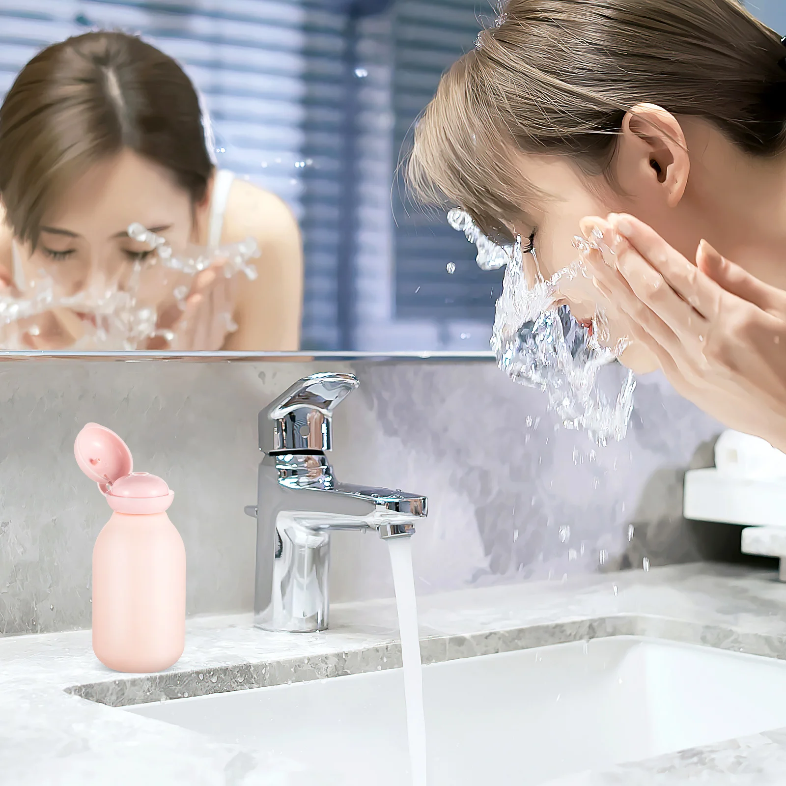 

4Pcs Travel Bottles Refillable Pe Dispenser Bottles Suitable for Shampoo Lotion Toiletry Containers Travel Essentials