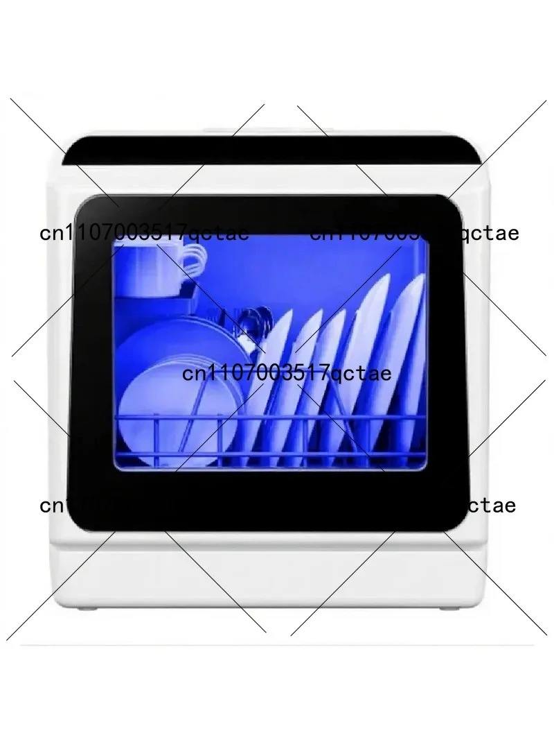 Compact Countertop Dishwasher with 5L Built-in Water Tank, Portable Mini Dishwasher for Small Kitchen