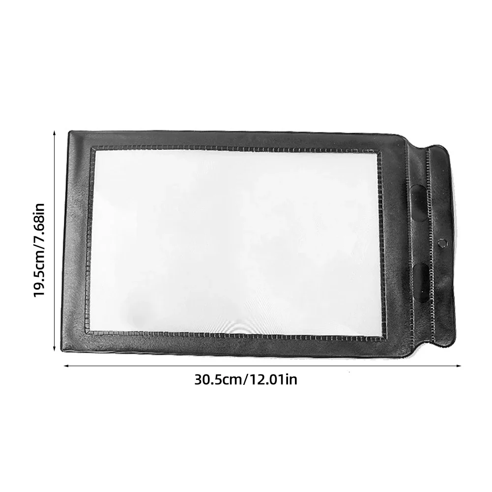 1-3Pcs A4 Magnifier 3X Magnifying Glass Page Large Sheet Magnifying Glass Book Magnification PVC Handheld Magnifier for Reading
