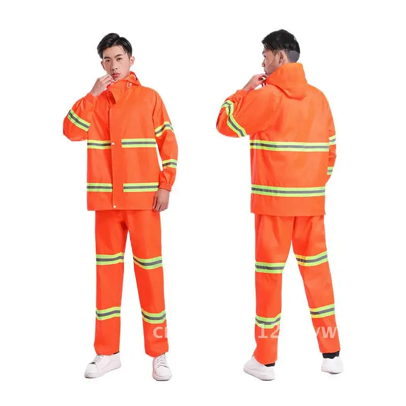 

Waterproof Split Raincoat Full Body Anti-Rain Storm Reflective Riding Rain Suit for Motorcycle Electric Car - Oxford Cloth
