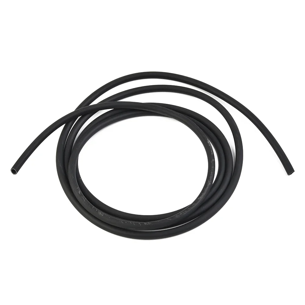 Car Windshield Washer Hose + Connector Kit T-tube Diverter Connector (2m Water Pipe + 3 Black Tees + 3 Black Oblique Passes + 5