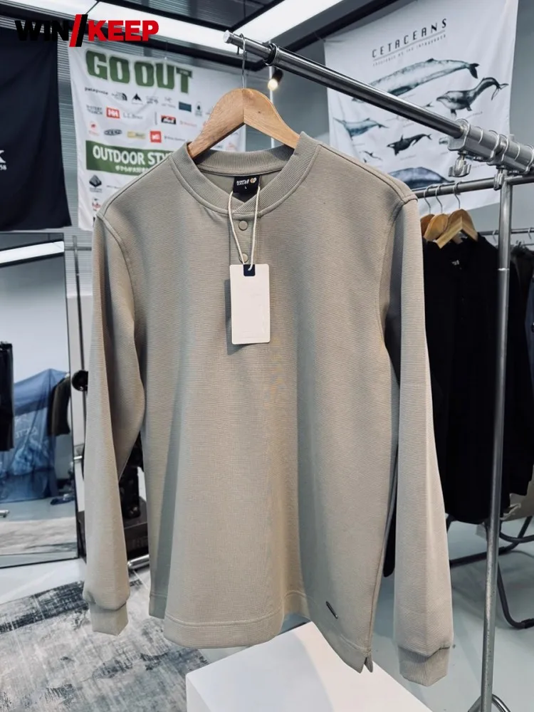 

Autumn Mens Outdoor Breathable Hiking T-Shirt Long Sleeve Pullover Camping Tops Athlete Sportswear Tees New Trekking T-Shirts