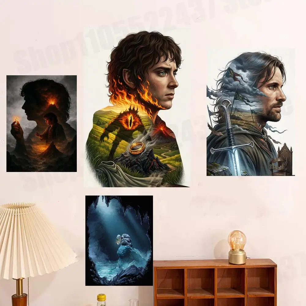 

The L-Lord of the R-Rings Poster HD Art Sticky Wall Waterproof For Bedroom Game Room Wall Home Decor Gifts