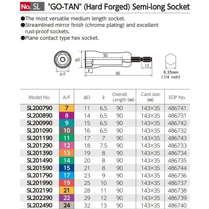 VESSEL 1/4'' Hex Power Nut Driver Drill Bit Adapter Handle Tools Electric Screwdriver Socket Wrench SL200790/SL200890/SL200990 E