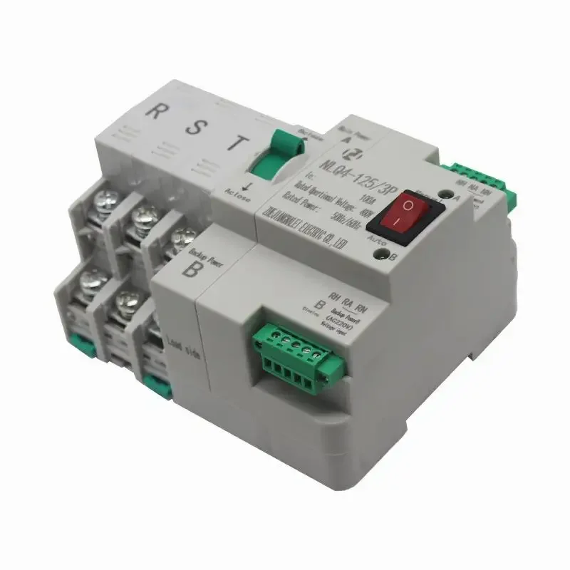 NLQ4-125/3P تحويل مستوى ملي ثانية طاقة دون انقطاع مصدر طاقة مزدوج مفتاح نقل تلقائي 100A80A63A ثلاث مراحل