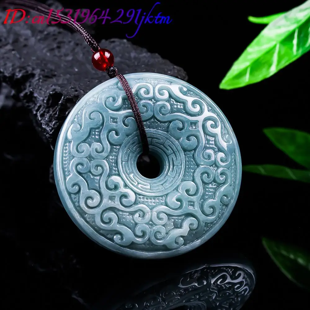Natural Burmese Jadeite Flower Pendant Necklace Vintage Designer Jewelry Luxury Accessories Real Jade Gifts for Women view 4