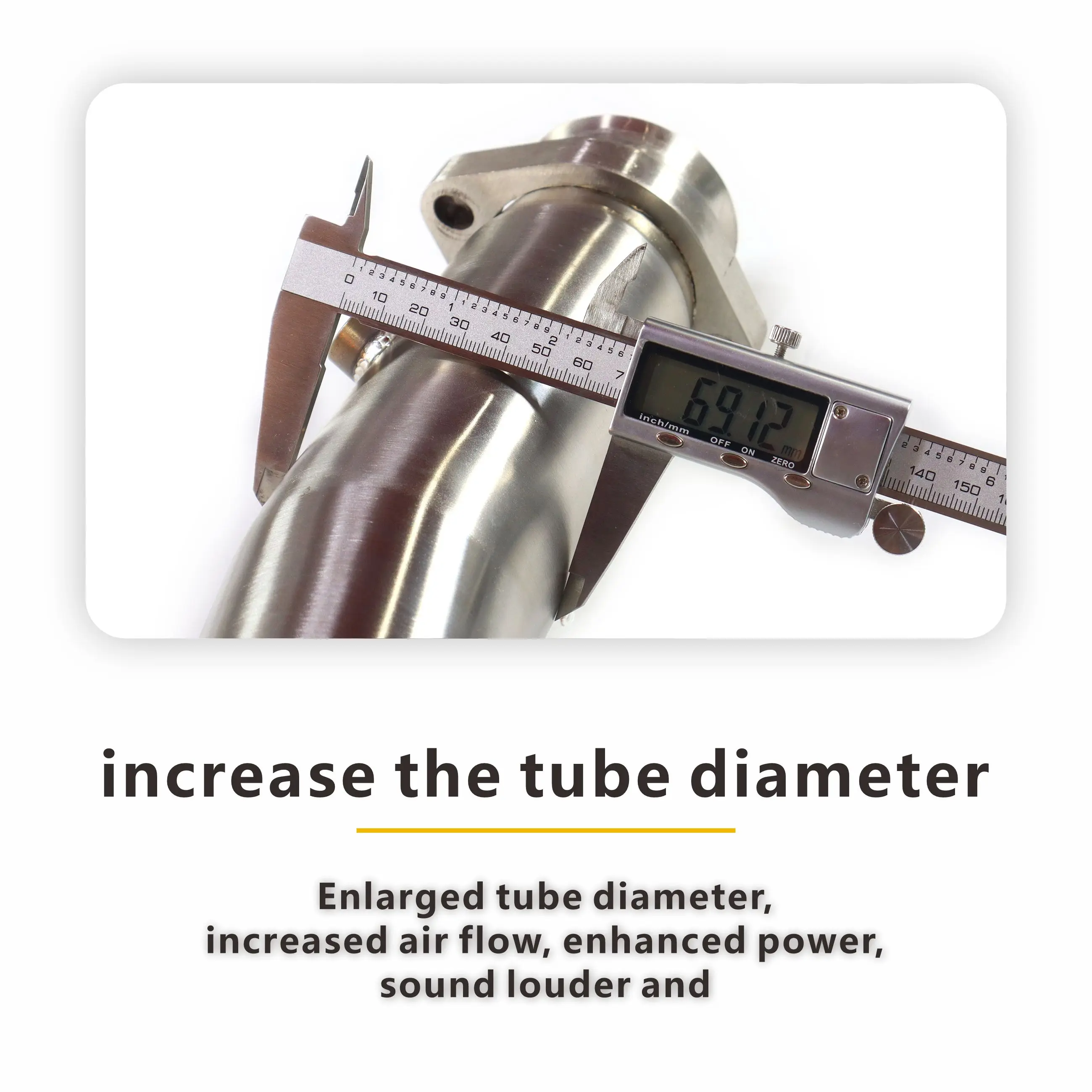 MANX per Mercedes Benz G63 W463 Downpipe Sistema di scarico con convertitore catalitico Aumenta il diametro del tubo