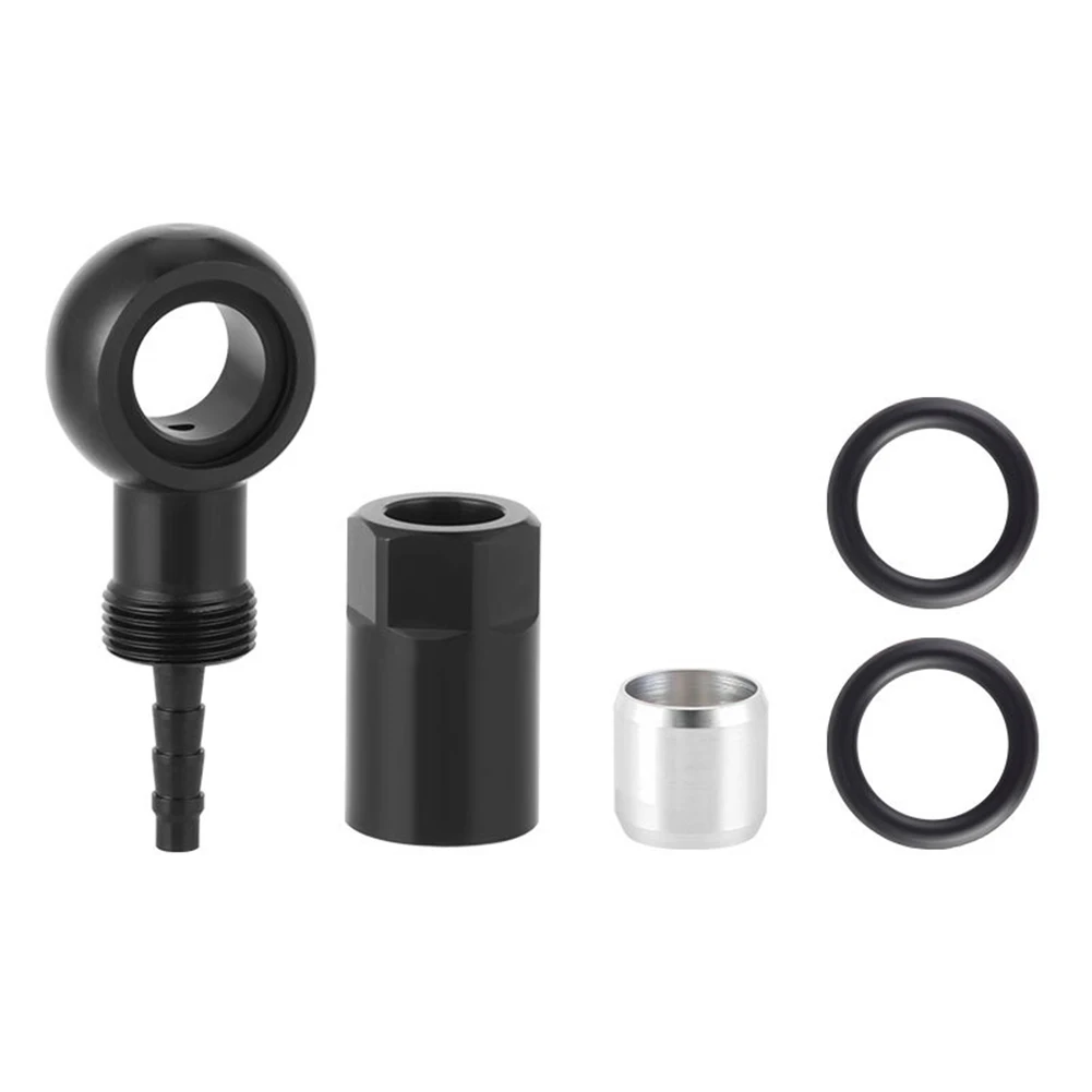 Hydraulic disc brake hose connector for SLX models made from aluminum alloy for strength and reliable brake performance
