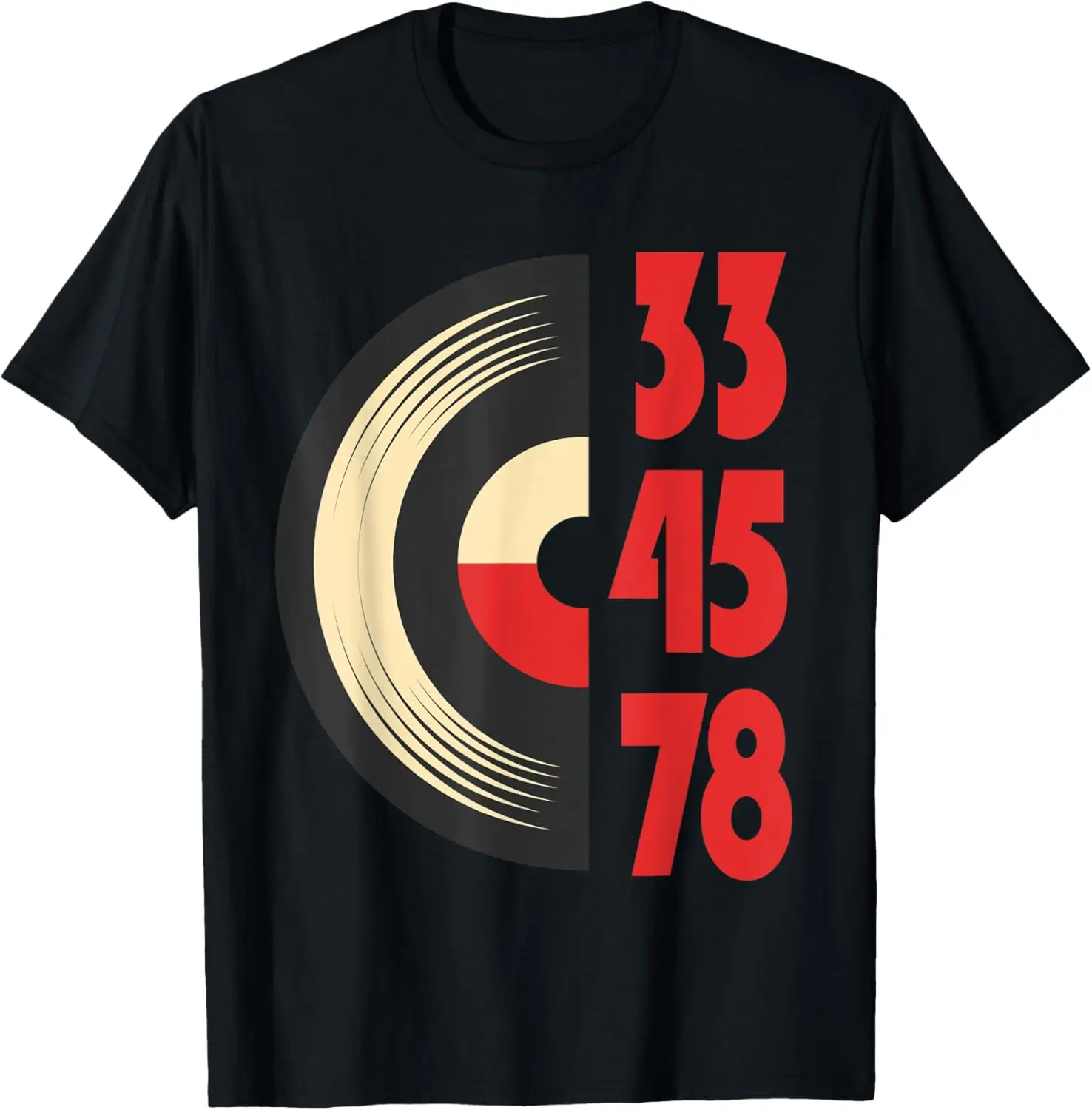 

33 45 78 Vinyl Record RPM Collector Retro Vintage T-shirt