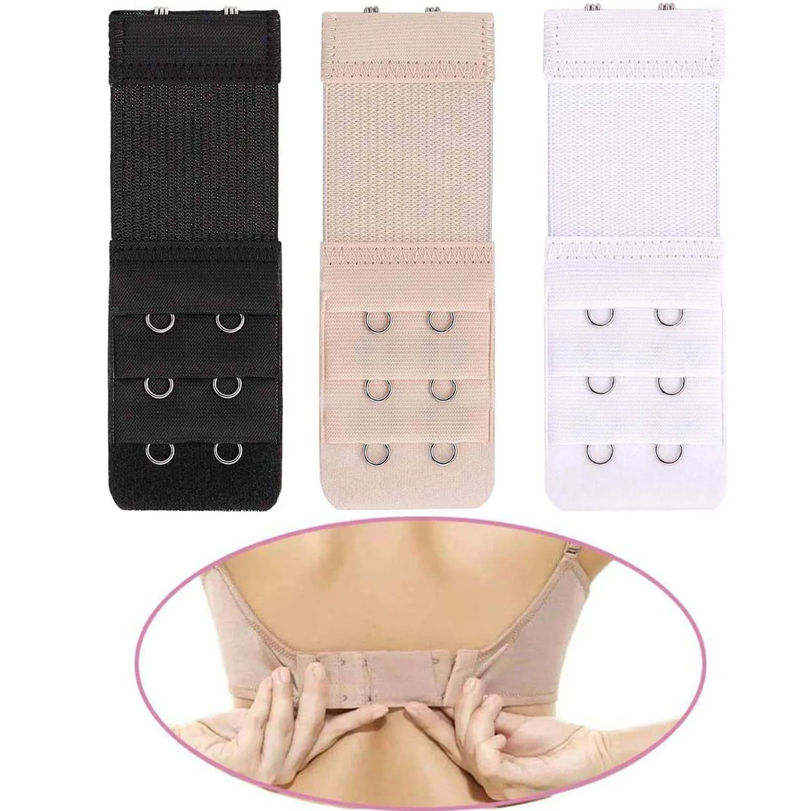 6Pcs Women Bra Extender Strap Buckles Underwear Adjustable Extension Straps Hook Expander Bras Intimates Strap Bra Accessories