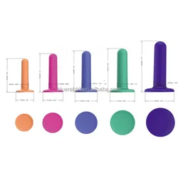 GOFLYING-dilatadores de silicona para mujer, juego de 5 piezas para entrenamiento muscular del suelo pélvico, Vaginal, venta al por mayor