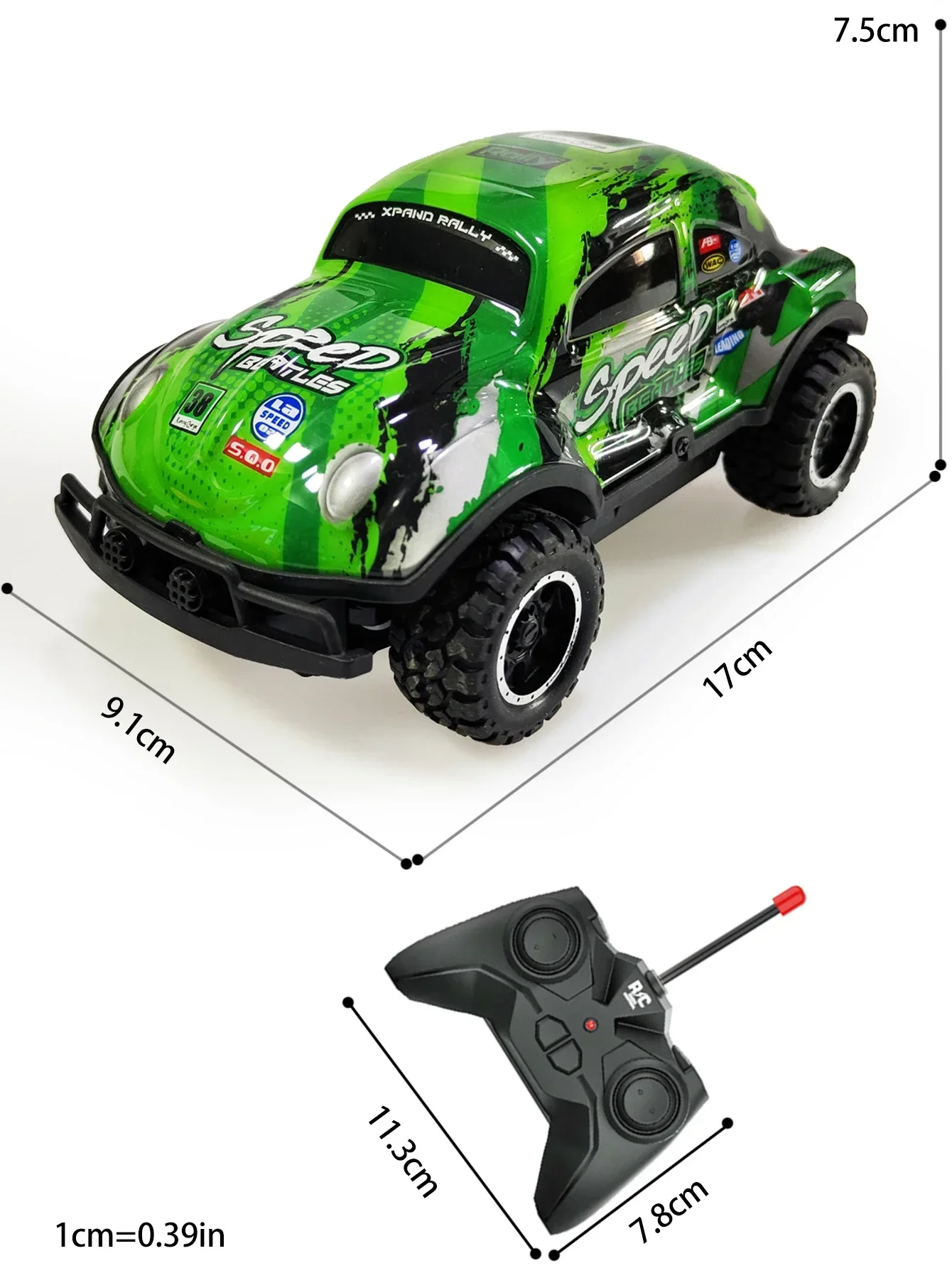 Remote Control Toys RC Car with Light 1:24 Scale Off Road Radio-controlled Car for Kids Indoor Toy NOT Include Battery