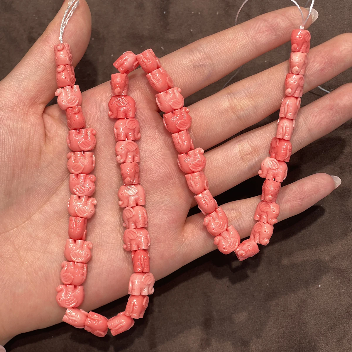 Natural Seawater Shell Beads Cute Elephant Shell Loose Spacer Beaded for Making DIY Necklace Bracelet Accessories 8.5x10.5mm