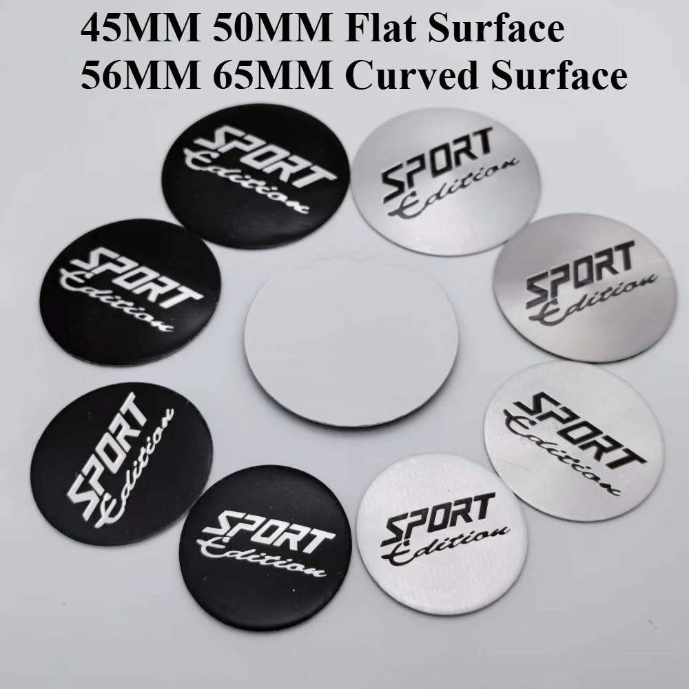 

4pcs Sport Edition Badge Logo Car Stickers for Audi BMW Car Wheel Center Caps Emblem Replace Rim Hub Cover Styling Accessories