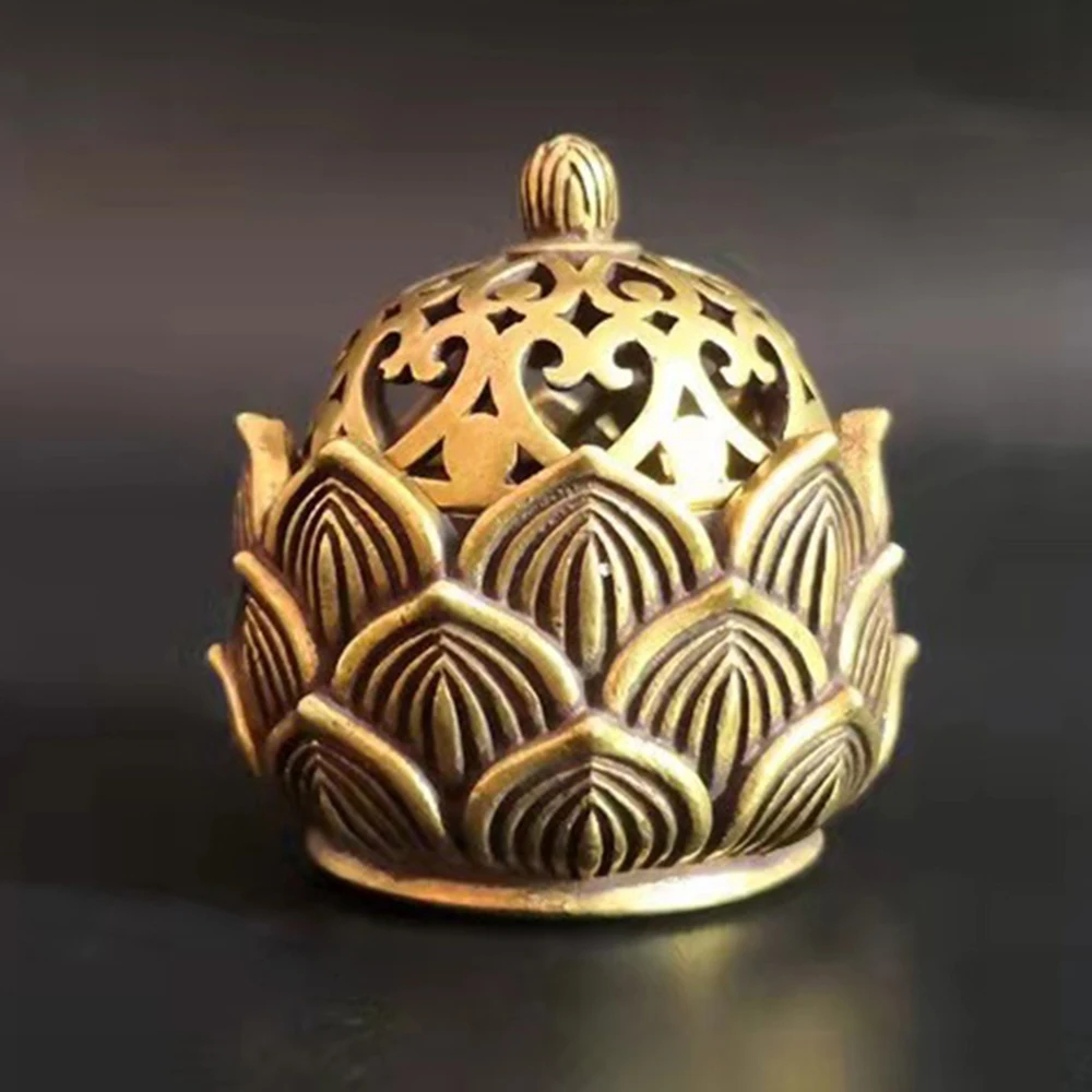 Lotus Incense Holder,Small Inscent Cone Burner,Mini Asian Style Lotus Flower Zen Decor Gift
