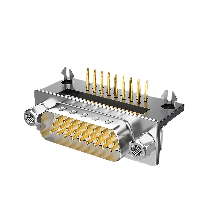 DB26 Male Plug Female Socket 90 Degrees Welding Plate Board Right Angle 3 Rows 26 Pin Serial Port Connector D-SUB 26 Adapters