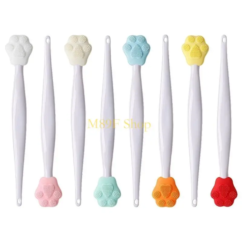 M89f Gentle Exfoliant Silicone Brush Brush Kitten Paw Face Tool pour le retrait tête noire