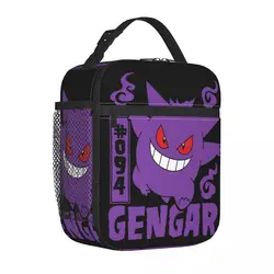 Monster Ghost Japanese Anime Gengar Insulated Lunch Bag Thermal Bag  Meal Container Large Tote Lunch Box Bento Pouch Outdoor