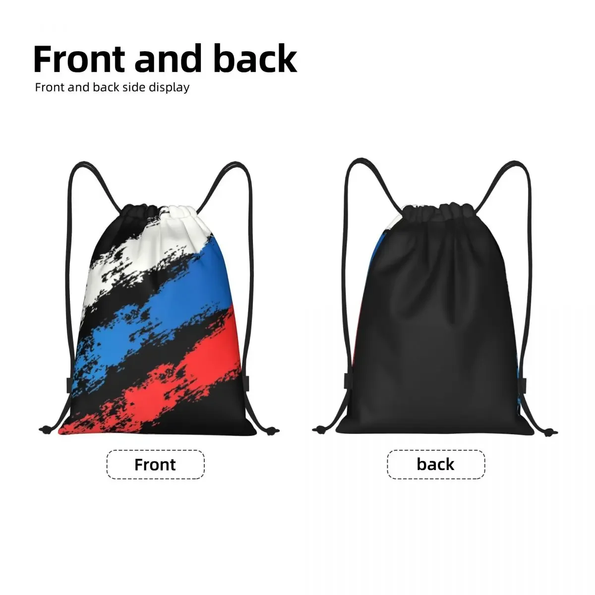 Russland Flagge russischen Stolz Kordel zug Taschen Männer Frauen faltbare Sporthalle Sackpack Shopping Lagerung Rucksäcke