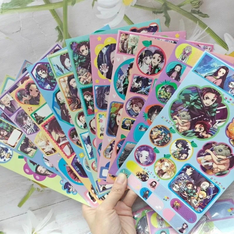 New Demon Slayer anime stickers Midouzi Tanjiro stickers anime character cartoon stickers creative cute holiday gift wholesale