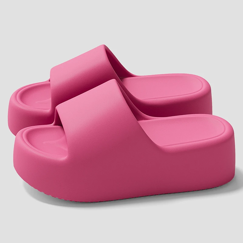 

2026 Summer Chunky Platform Slippers Women Outdoor Streetwear Eva Thick Bottom Slides Woman Fashion Wedges Beach Sandals Female