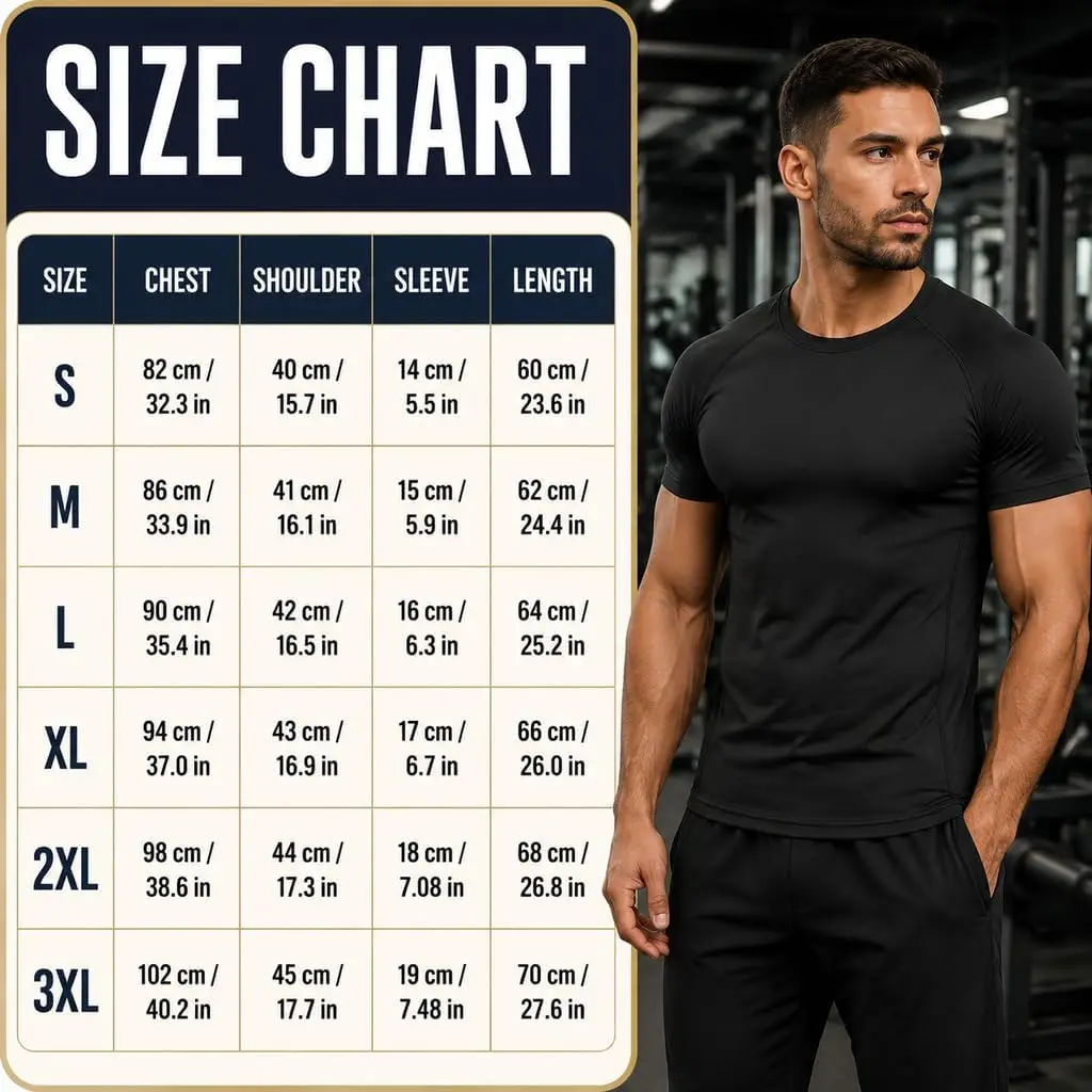 1/2/5er-Pack Herren-Kompressionsshirt, Kurzarm, Schnelltrocknend, Atmungsaktiv, Sportunterwäsche mit Stretchmaterial für Fitness und Laufen – Detail 2
