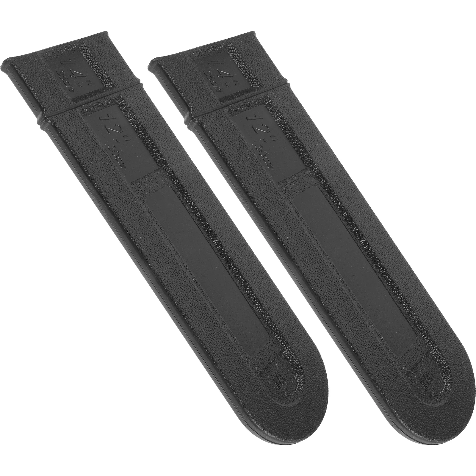 

2pcs Chainsaw Bar Cover 14 Inch Black Protective Sleeve Plastic Case Anti Scratch Storage Travel Accessories Electric