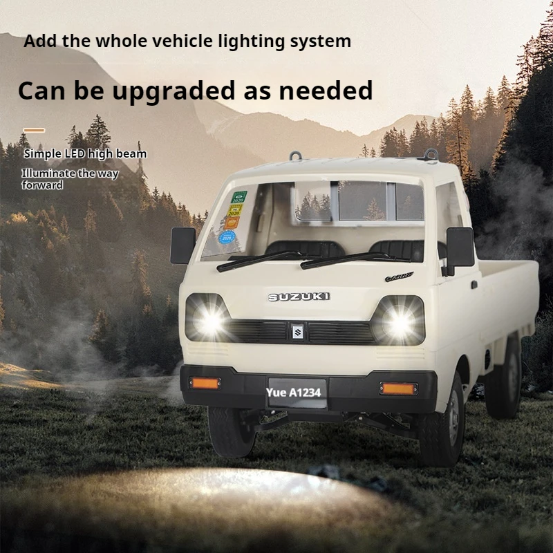 

Wpl D14 Upgraded 1/10 Full Scale 4wd Suzuki Pickup Van High-Speed Drift Car Big Turn Parts Are Upgradeable Electric Toys