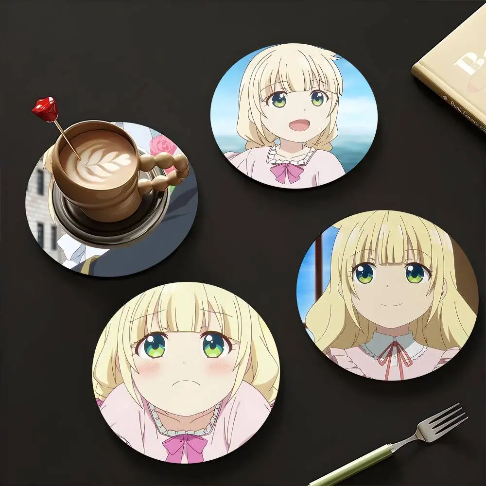 1pc Blanche De Medicis Wooden Coaster Colour Printing Cup Mat Home Desk Decoration Gifts
