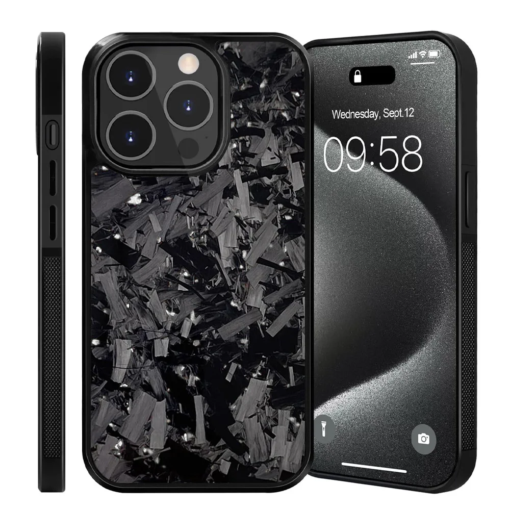 Magnetische Echt-Carbon-Hülle für iPhone 18 Pro 17 17Air 16 15 14 13 12 11 Pro Max Schutzhülle mit MagSafe