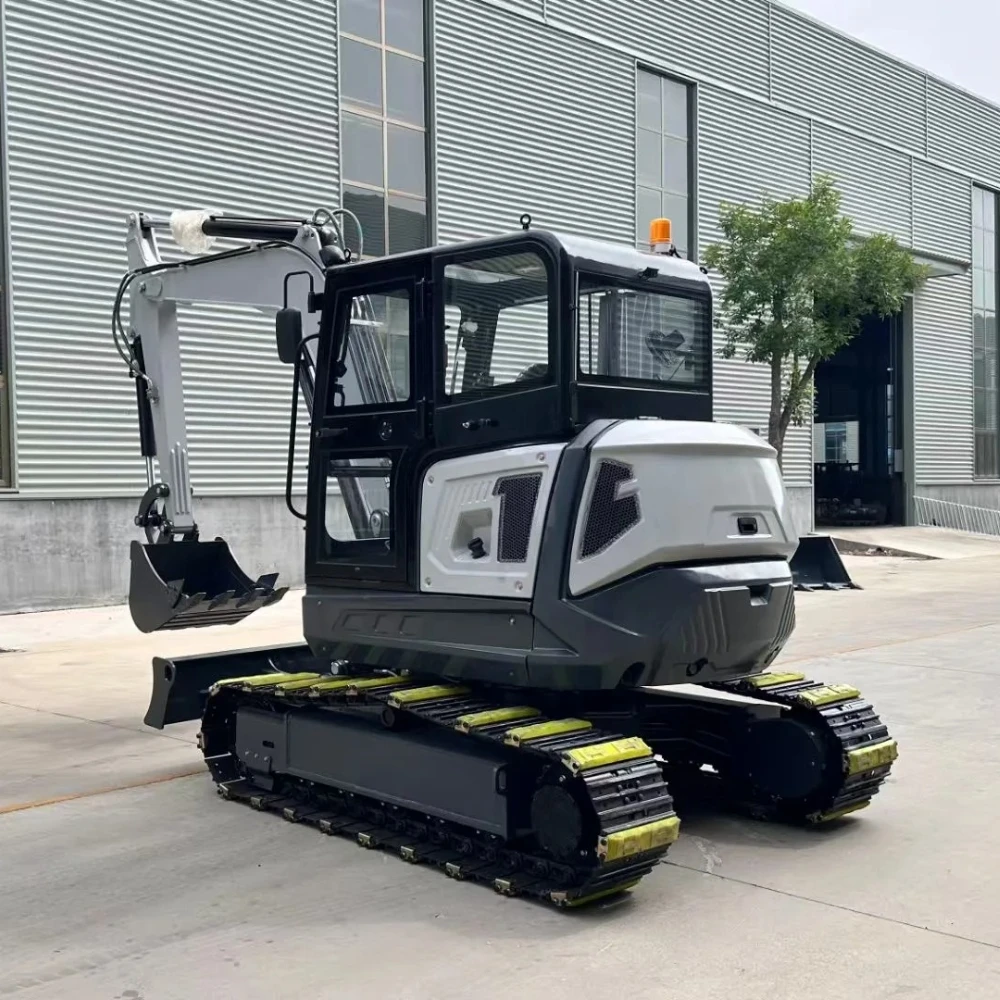 ใหม่ 6.5 ตัน Mini Excavator Kubota เครื่องยนต์ Excavator มี CE/ยูโร 5/EPA Compliance Certificate โรงงาน Outlet